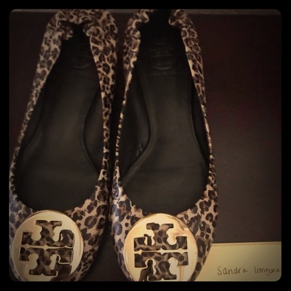 Tory Burch leopard flats - Picture 1 of 4